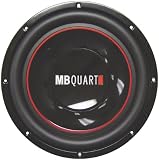 MBQUART ONX304 800 Watt 12-Inch DVC 4 Ohm Subwoofer with Piano Black Cone and illuminated dustcap