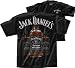 JACK DANIEL'S TRIPLE BOTTLE 2-SIDED BLACK LICENSED T-SHIRT