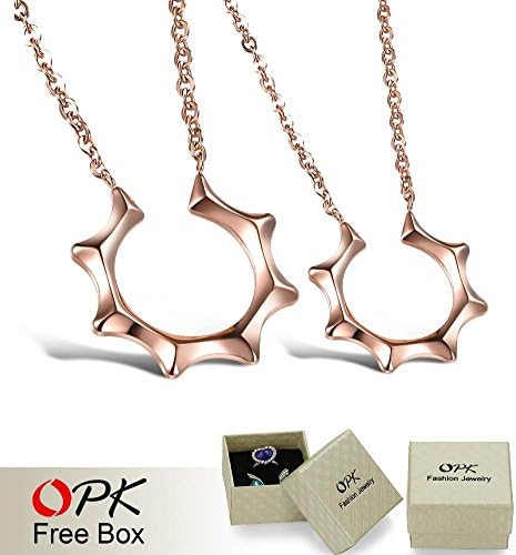 Stars Pavilion Master'S Sun Fashion Movie Korean Jewelry Rose Gold Couple Promise Necklace Gift For Valentine'S Day 2Pcs Price, 870