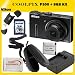 Nikon Coolpix P300 12.2 MP Digital Camera (Black) with SSE Gift Package: Includes - Hard Shell Carrying Case, 8GB SDHC Memory Card, SD Card Reader, Replacement ENEL-12 Battery, Rapid Travel Charger & Microfiber Cleaning Cloth!