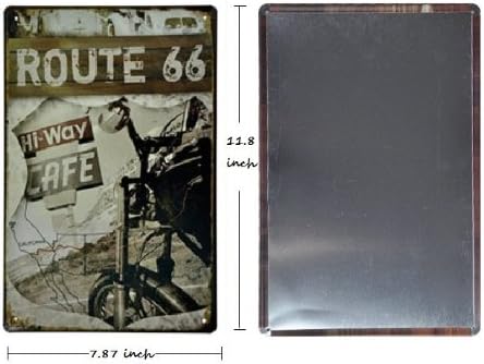 Route 66 Retro Tin Sign - 11.8'' X 7.87'' - 3pcs/lot