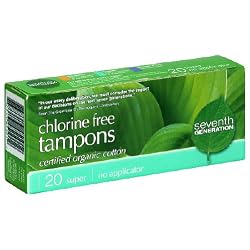 Seventh Generation Non-Applicator Super Tampons-20ct