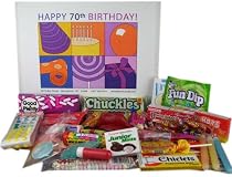 70th Birthday Basket Box of Retro Candy