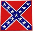 Confederate Battle Flag Embroidered Patch Iron-On Civil War Rebel Military Emblem