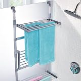 Handtuchtrockner f�r die Dusche, silbergrau