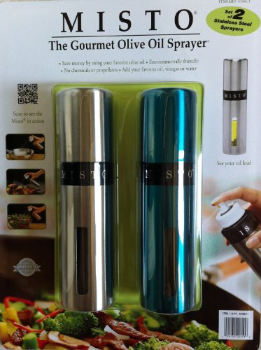 Misto-Gourmet-Olive-Oil-Sprayer-Set-of-2-Silver--Blue