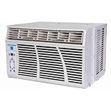 Fedders AZEY08F2A 8,000 BTU Window Room Air Conditioner with 3,500 BTU Electric Heat, 10.8 Energy Efficiency Ratio, Air Exchanger, Remote Control, 3 Cooling/Fan-Only Speeds and Energy Star Qualified