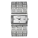 DKNY Essentials Swarovski Crystal Silver Stainless Steel Ladies Watch NY3713