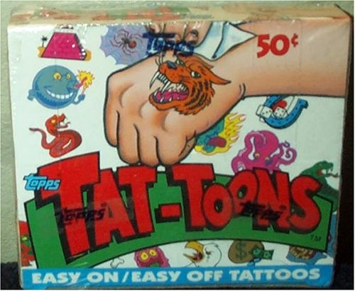 Childrens Toyshop  Toys : Tat-Toons Easy On Easy Off Tattoos Trading Cards Box -36 Count