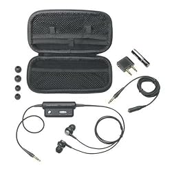 Audio-TechnicaATHANC3BKNoiseCancelEarphoneBK