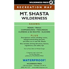 Mt. Shasta Wilderness Recreation Map
