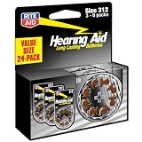 Rite Aid Hearing Aid Batteries, Size 312, 3-8 Packs