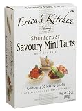 Erica's Kitchen Shortcrusts Savory Mini Tarts with Sea Salt, 3.2-Ounce Boxes (Pack of 12)