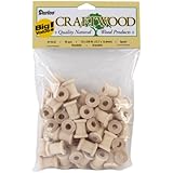 Darice 9119-52 Big Value Unfinished Wood Spool, Natural, 5/8-Inch