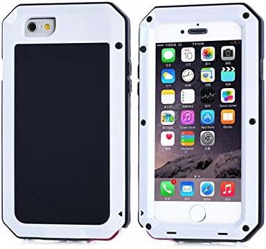 OPSEC iPhone 6 Case Shockproof- Water Resistant/Dirt/Dust/Snow Proof Heavy Duty Aluminum Metal with Built-in Gorilla Glass Screen Protector for Apple iPhone 6/6S 4.7" Cell Phone Case (White)
