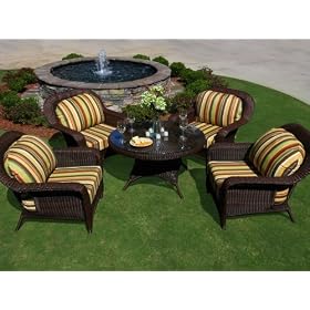 Tortuga LEX-5LDS1 Lexington 5 Piece Conversation Table Set by Tortuga