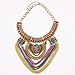 Qiyun (TM) Funky Ethnic Tribal Colorful Multiple Chain Bib Choker Statement Collar Necklace