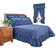 Sutton Quilt Top Bedspread Navy- Queen