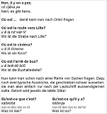 Kauderwelsch, Französisch Wort für Wort
