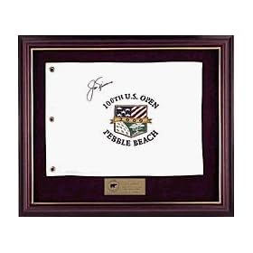 Jack Nicklaus Hand Signed 2000 US Open Framed Flag