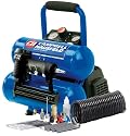 Campbell Hausfeld FP209599AV 2-Gallon Mini Twin-Stack Air Compressor with 1 1/4-Inch 2-in-1 Brad Nailer / Stapler Kit