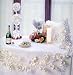 9' Pre-Lit White Berry Garland With Clear Lights