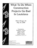 What to do when construction projects go bad
