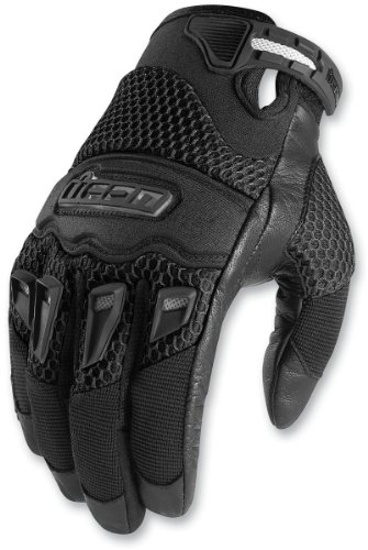 Icon Mens Twenty-Niner Motorcycle Gloves Black XXL 2XL On Sale