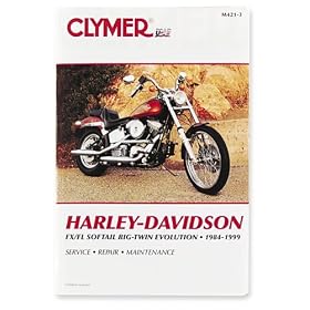 Clymer M421-3 Service Manual 1984-1999 Harley Davidson FX/FL Softail Big Twin Evolution