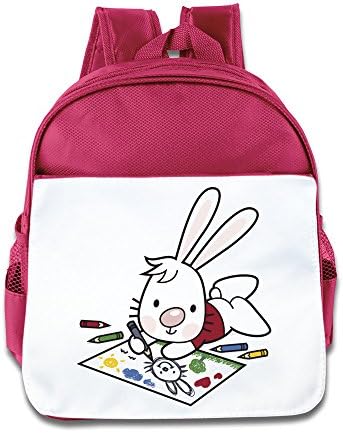 Lovbaeg Children Drawing Cartoon Bunny Paints Children Bags Pink One Size