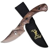 Elk Ridge TA-28GC Fixed Blade Knife 8-Inch Skinner Designed by Tom Anderson