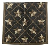 IMAGE OF Farmhouse Star Throw Patchwork Star Quilt
