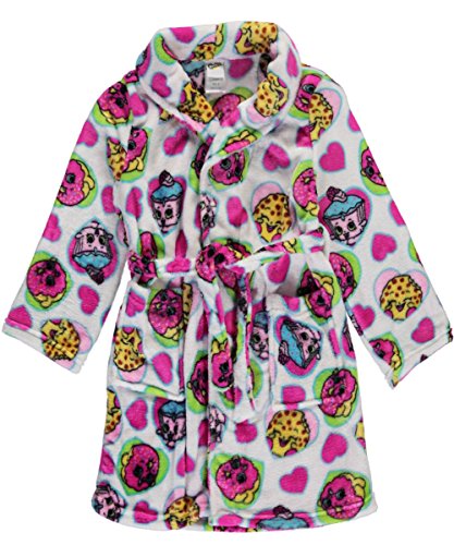 Shopkins Girls Fleece Bathrobe Robe (Little Kid)