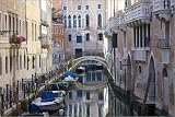 Produkt-Bild: Leinwandbild Outlook along Rio di San Severo in Castello district. in der Gr&ouml;&szlig;e (BxH): 30 x 20 cm...