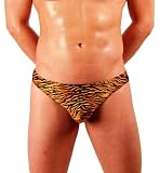 51YRitG2GbL. SL160  MENS NEW HOT TIGER PRINT THONG SWIMSUIT GARY MAJDELL SPORT MEDIUM