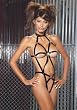 Vinyl Thong Back Strap Teddy (Black;One Size)