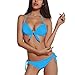 DJT Hot 2 PCS Women Sexy Halter Push Up Padded Bowknot Swimsuit Bikini Set