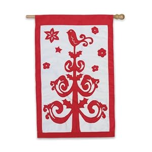 Christmas Tree Regular Size Applique Flag