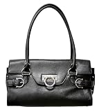 Salvatore Ferragamo Black Leather Gina Bag 21-4862