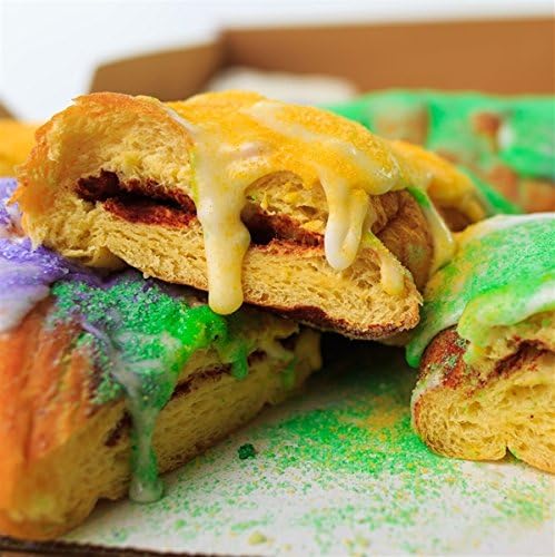 The Best Mardi Gras King Cake Traditional Filled, Serves 12-15 (Apple)