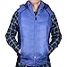 Men's Thick Soft Fluff Quilted Hooded Vest Winter Sleeveless Jakcet