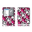 Skully Pink Design Protective Decal Skin Sticker for Apple iPod nano 3G (3rd Generation) 4GB/ 8GB Player