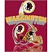 Washington Redskins Light Weight Fleece NFL Blanket (Grid Iron) (50x60)