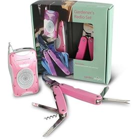 Threesixty Innovation GRSP325 Garden Angels Gardener's Radio Set, Pink