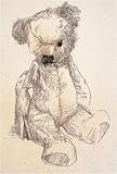 Teddy art print 30x24cm by Ralph Steadman