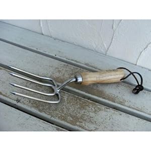 【クリックで詳細表示】ステンレス製ハンドフォーク丸刃 ナチュラル[Burgon ＆ Ball]