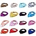 DGFA INC Women's Solid Color Silk Like Square Hair Scarf Neckerchief Ideal Gift