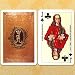 PLAYING CARDS/ROMANOV (2 Decks) [Made in Vienna, Austria. Dimensions: 3.5 x 2.5. 2 decks. Each set contains 52 satin-finish cards, displaying the portrait gallery of the Romanov dynasty. On the back of each card there is an image of the royal coat of arms] [The origin of playing cards is obscure  China and India are the two most likely sources  as is the meaning of their symbols. The earliest reference to cards in Europe occured in Italy in 1299. The 52-card deck is now standard throughout the world. Playing cards are used for a variety of games: bridge, preference (a Russian card game), and other things as well, such as magic tricks, telling fortunes, boardgames, and simply for building houses of cards]