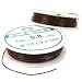 2 Brown Stretch Elastic Beading String Cord 0.8mm 65Ft