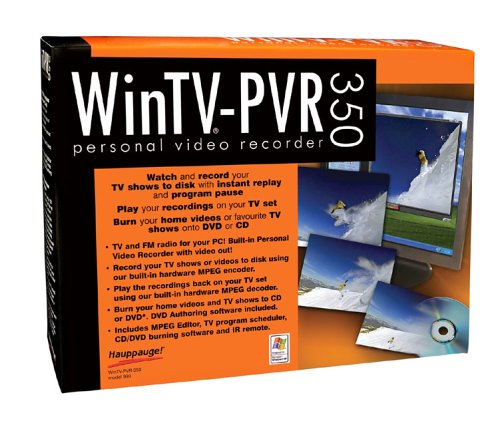 Childrens Toyshop  Electronics : Hauppauge WinTV PVR 350 PCI Personal Video Recorder with TV Tuner